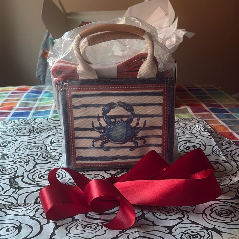 🦀🏖️🦀 BRIGHTON AHOY MATEY MINI TOTE 🦀🏖️🦀  NWT 🦀🏖️🦀 - Picture 12 of 16